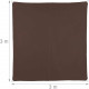 Voile d'ombrage carré 3 x 3 m brun  