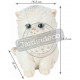 Chaton persant en résine 16 cm 