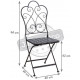 Chaise de terrasse pliante marron 
