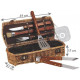 Coffret barbecue en osier 5 accessoires 