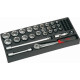 Module de 27 Douilles et accessoires 1/2' SAM OUTILLAGE - 75-SH1M 