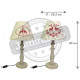 Lampe en bois et brodés de cerfs (lot de 2) 