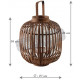 Lanterne ronde en bambou naturel 