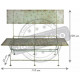 Banc de jardin en métal effet vieilli 