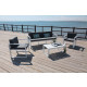 Salon de jardin en aluminium 5 places muna 