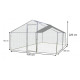 Enclos parc grillagé en acier galvanisé 6m2 pour 4-7 poules habrita foresta 