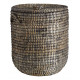 Panier à linge rond en jonc (lot de 2) 