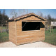 Abri en bois type stand 