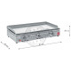 Plancha en inox chef xl 80 cm 