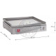 Plancha électrique en inox 60 cm série watt 
