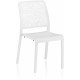 Chaise en résine plan de paris - Couleur au choix Blanc