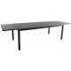Table en aluminium avec allonge malaga 