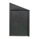 Double abri métal habrita foresta arrow yardsaver 3,66m2 toit 1 pente ouverture latérale 