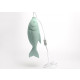 Lampe à suspendre poisson bleu 