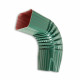 Coude frontal 75° pour gouttière aluminium 60 x 80 mm coloris au choix Vert-Sapin