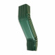 Dévoiement frontal de 50 à 600 mm pour gouttière aluminium corniche 60 x 80 mm coloris au choix Vert-Sapin