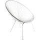 Chaise design en polyethylène mexico - Couleur au choix Blanc