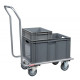 Chariot dossier fixe plateau médium roues TPE 250 kg 