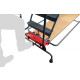 Escabeau roulant à immobilisation automatique charge 150 kg 10 marches ht travail 4310 mm 