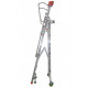 Plateforme de magasinage aluminium repliable, 11 marches, 150 kg 