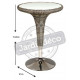 Table haute en métal et rotin synthétique 