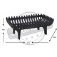 Grille de cheminée en fonte 45cm 