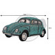 Paillasson coccinelle bleue 