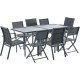 Salon de jardin design 8 personnes modulo - Coloris au choix Gris