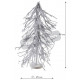 Sapin de noël en bois patiné blanc 