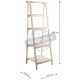 Etagère pliante en bois vieilli 