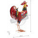 Coq en métal laqué 