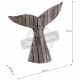 Queue de baleine en bois recyclé 45cm 