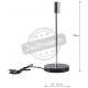 Pied de lampe métal argenté 