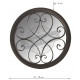 Miroir rond en métal 
