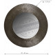 Miroir rond métal zinc antique 