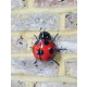 Coccinelle décorative en métal 