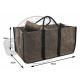 Sac à bûches en toile de jute 
