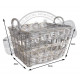Panier à linge poelet blanc 2 anses 