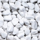 Pack 4 m² - galet blanc pur qualité supérieure 40-60 mm (20 sacs = 400kg) 