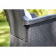 Chaises inclinables de jardin vermont graphite 238452 - Nombre de places au choix 