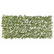 Treillis de jardin avec feuilles vertes de laurier 90x180 cm 