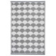 Tapis d'extérieur 180x121 cm gris et blanc oc24 