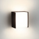 Applique extérieur cube Macaw IP44 LED H13 cm - Noir 