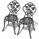 Chaises de bistro 2 pcs aluminium coulé vert 