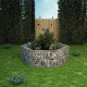 Jardinière à gabion hexagonale 160 x 139 cm - Hauteur au choix 50