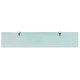 Étagère armoire meuble design murale en verre - Couleur et dimensions au choix Dépoli opaque