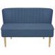 Canapé contemporain 117 x 55,5 x 77 cm tissu - Couleur au choix Bleu