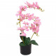 Plante artificielle avec pot orchidée 65 cm rose 