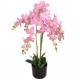 Plante artificielle avec pot orchidée 75 cm rose 