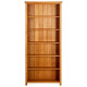 Bibliothèque à 6 étagères rustique 80x22,5x180 cm bois de chêne massif 